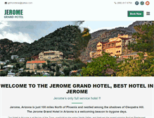 Tablet Screenshot of jeromegrandhotel.net